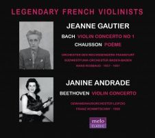 Legendariske franske violinister Gautier, Andrade. 1937-1959